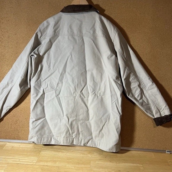 L.L. Bean Beige Utility Jacket with Brown Accents Size L - Picture 5 of 5